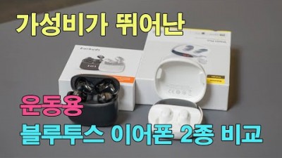 [박영준TV] 가성비가 뛰어난 운동용 블루투스 이어폰 2종 비교