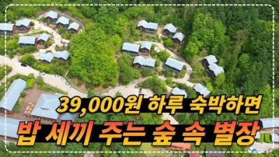 국내여행 세끼 식사 + 숙박 인당 39,000원으로 즐기는 국내에서 가장 저렴한 숲캉스 숙소!! 무장애여행지, 맨발걷기 가능