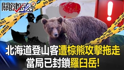日本「熊」驚恐！北海道登山客遭棕熊攻擊直接被拖走 當局已封鎖羅臼岳！【關鍵時刻】20250815-3 張炤和 張禹宣[ENG SUB]